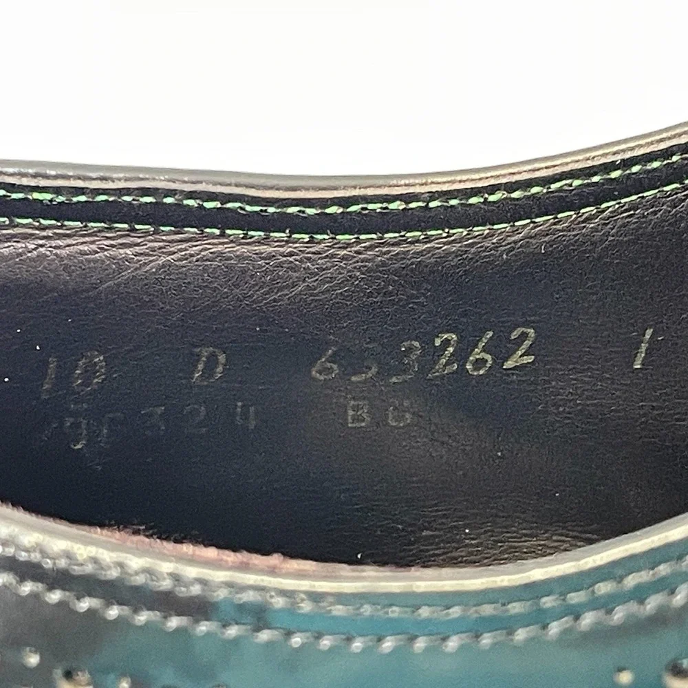 Florsheim Imperial Wingtip Oxford Shoes Mens Size 10 D Black Leather Lace Up